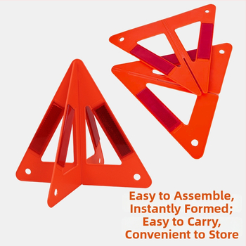 Sulankstomas automobilio įspėjimo trikampis – ABS, Modelis 1571, Kilmė Zhejiang, Pritaikymo sritis: saugos įspėjimas