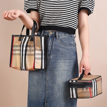 Geantă cosmetică din plasă de nailon, formă cubică, impermeabilă, separare uscat-umed, capacitate mare