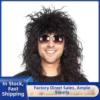 Kostiumo perukas – trumpi plaukai, pankro stilius, aukštos temperatūros atsparūs pluoštai, dažyti galima, modelis KZ-001