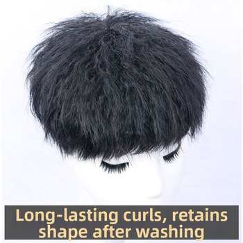 Meeste parukas – Korea stiilis foil-perm lokid, tõelised inimjuuksed, otsmiku juuksepikendus, loomulik välimus