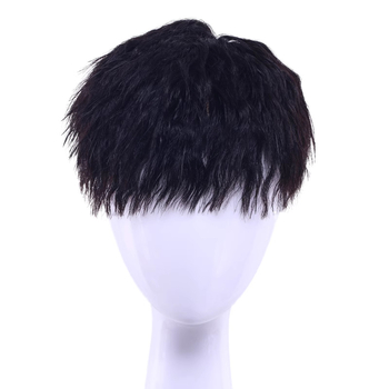 Meeste parukas – Korea stiilis foil-perm lokid, tõelised inimjuuksed, otsmiku juuksepikendus, loomulik välimus