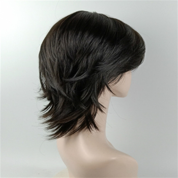 Perucă scurtă dreaptă, fir rezistent la temperaturi înalte, mecanism de fabricație, model 329, poate fi vopsită