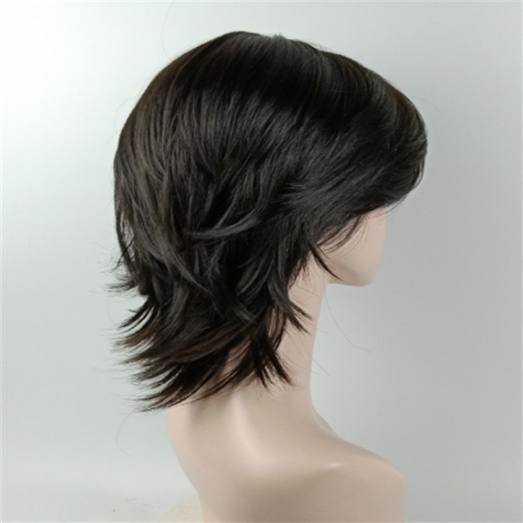 Perucă scurtă dreaptă, fir rezistent la temperaturi înalte, mecanism de fabricație, model 329, poate fi vopsită