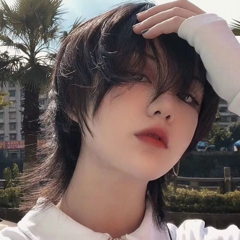 Perucă scurtă dreaptă, fir rezistent la temperaturi înalte, mecanism de fabricație, model 329, poate fi vopsită