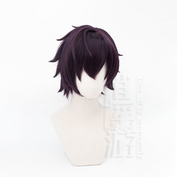 Perucă VTuber pentru cosplay - Stil Shoto, păr scurt, scalp simulativ, fibre cu temperatură înaltă, mecanism