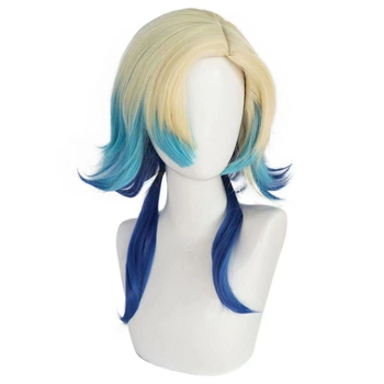 Perucă cosplay pentru bărbați Michel Caesar, model D311, lungime medie, fire rezistente la temperatură înaltă, design cu mecanism