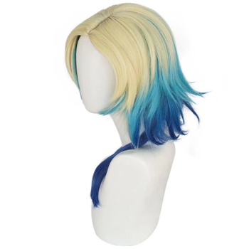 Perucă cosplay pentru bărbați Michel Caesar, model D311, lungime medie, fire rezistente la temperatură înaltă, design cu mecanism