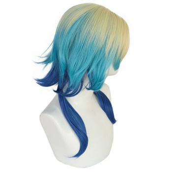 Perucă cosplay pentru bărbați Michel Caesar, model D311, lungime medie, fire rezistente la temperatură înaltă, design cu mecanism