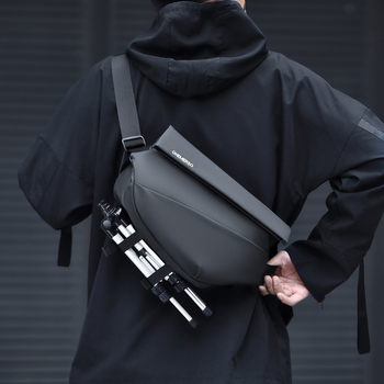 Мъжка чанта през рамо, уличен стил, плат Оксфорд, водоустойчива, бродирана, модел 6088, марка ohemerso
