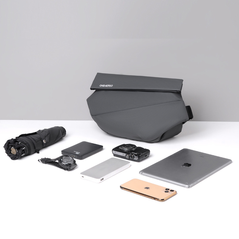 Мъжка чанта през рамо, уличен стил, плат Оксфорд, водоустойчива, бродирана, модел 6088, марка ohemerso