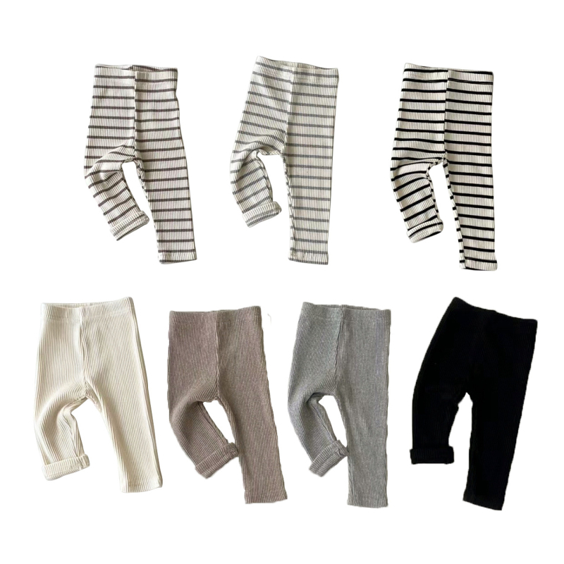 Colanți pentru copii din bumbac, primăvară, talie medie, fără deschidere la zona inghinală, pentru 1–3 ani