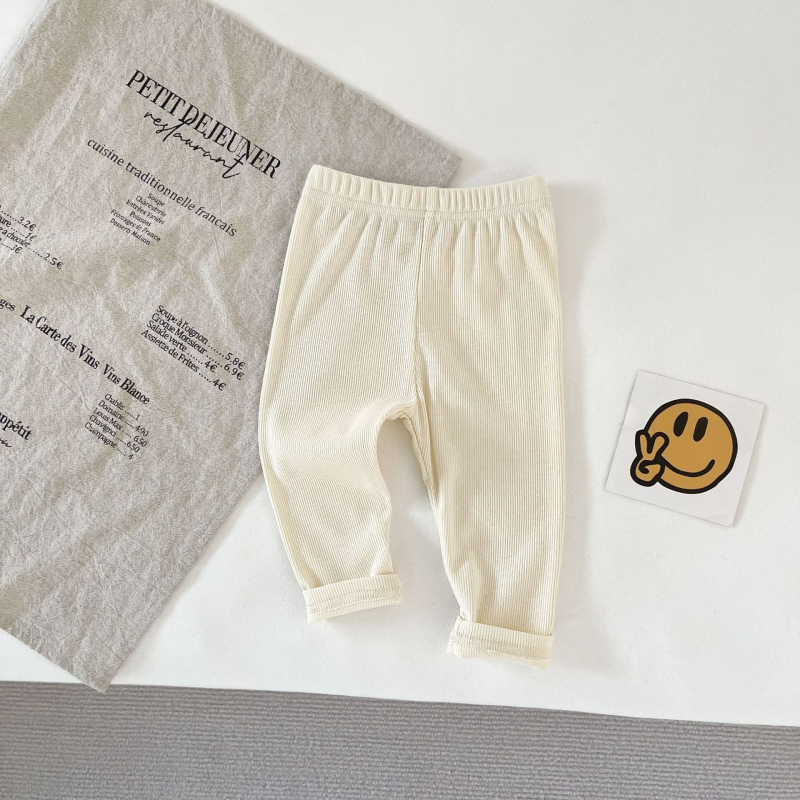 Colanți pentru copii din bumbac, primăvară, talie medie, fără deschidere la zona inghinală, pentru 1–3 ani