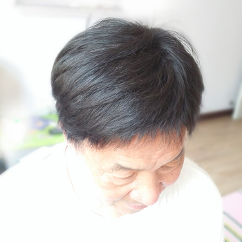 Meeste parukas tõelistest inimeste juustest, lühikesed juuksed, mehhaaniline ja käsitsi kudumine, võib värvida