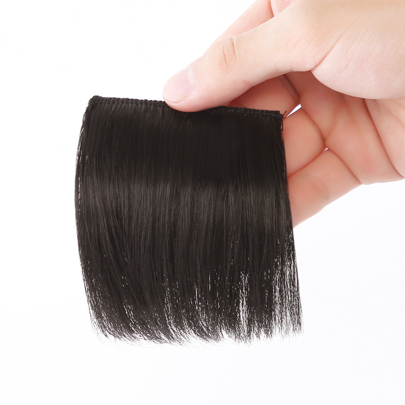 Перука за мъже с обемен коронален участък и изкуствена челка — матово термоустойчиво влакно, тип коса: обем, механизъм на обработка, Katyr