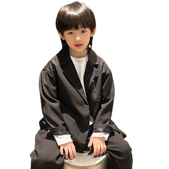 Baifumi perucă pentru copii, model 911, păr în stil mullet, material: fir de înaltă temperatură, breton: plat sau înclinat