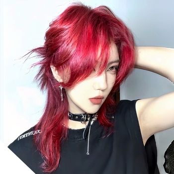 Perucă COS, păr lung, stil mullet, model 786, fir rezistent la temperaturi înalte