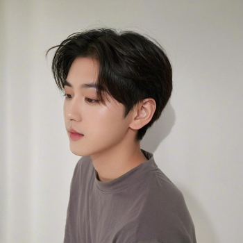 Perucă pentru bărbați, păr scurt drept, breton central | Fibre termice rezistente la temperatură, poate fi vopsită, Model 200