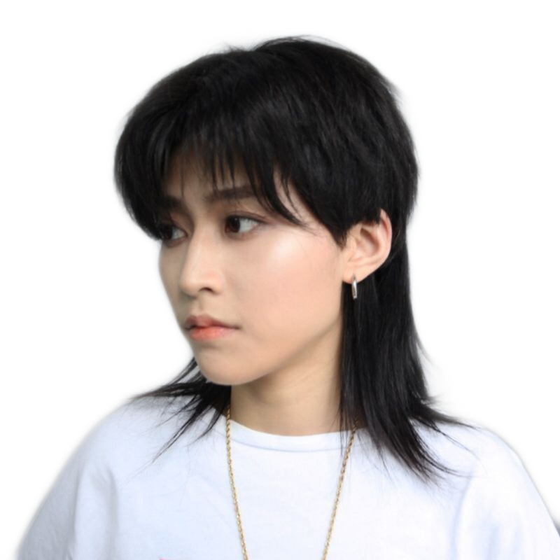 Перука за върха на главата, едно парче, невидима и дишаща, права коса, около 5 см, термоустойчиви влакна, може да се боядисва, модел 5006