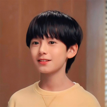 Perucă pentru copii, păr scurt drept, franjură Qi, fibre rezistente la temperatură, model 906