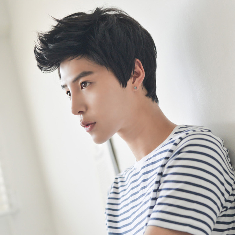 Meeste parukas, lühikesed juuksed, kõrge temperatuuriga kiud, mudel 327, värvima saab