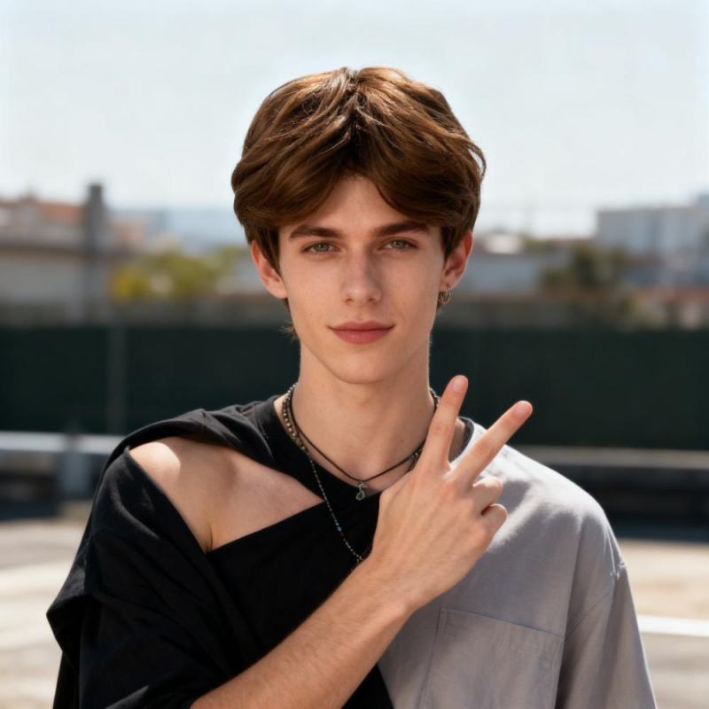 Perucă cosplay pentru bărbați: breton mediu, păr drept, fibre sintetice rezistente la temperaturi înalte, schimbare de look, model 200