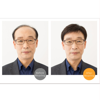 Pánska paruka, model 9552, ľudské vlasy, krátke, rovný účes; môže sa farbiť alebo permovať