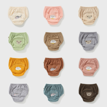 Dječje hlačice za trening toaleta, 100% pamuk gazasta tkanina, kategorija A, perive, za dob 6–12 mjeseci do 1–3 godine, 12–20 kg