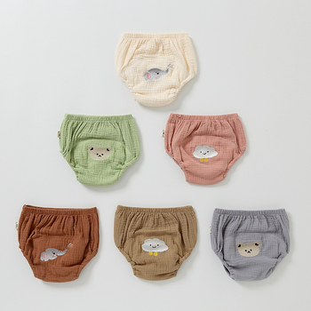 Dječje hlačice za trening toaleta, 100% pamuk gazasta tkanina, kategorija A, perive, za dob 6–12 mjeseci do 1–3 godine, 12–20 kg