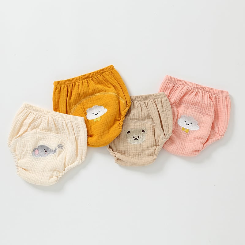 Dječje hlačice za trening toaleta, 100% pamuk gazasta tkanina, kategorija A, perive, za dob 6–12 mjeseci do 1–3 godine, 12–20 kg