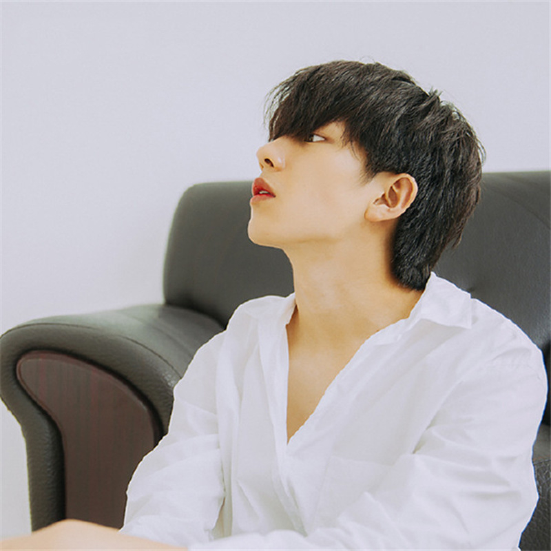 Perucă scurtă, dreaptă, cu breton mediu — Model 200, fibră la temperatură înaltă, poate fi vopsită