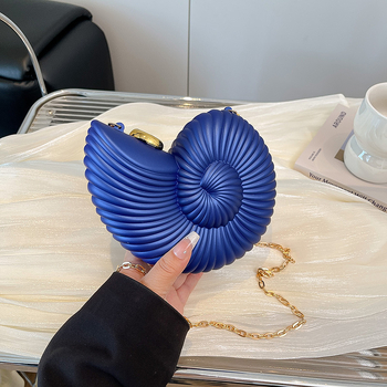 Geantă de seară cu spirală pentru crossbody - acril, căptușeală din poliester, închidere cu cataramă, formă spirală, stil retro european-american, vară 2025