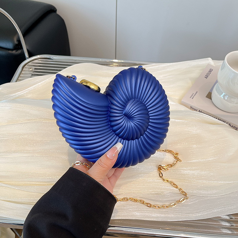 Geantă de seară cu spirală pentru crossbody - acril, căptușeală din poliester, închidere cu cataramă, formă spirală, stil retro european-american, vară 2025