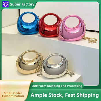 Akrylová box taška, kruhový tvar, uzáver s zámkom, skrytá kapsa na zips, denné nosenie, retro štýl Európa-Amerika