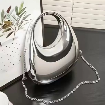 Akrylová box taška, kruhový tvar, uzáver s zámkom, skrytá kapsa na zips, denné nosenie, retro štýl Európa-Amerika