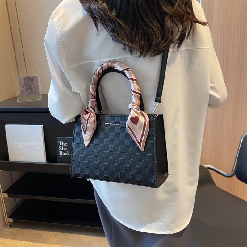 Geantă de mireasă - PU, stil urban minimalist, Geantă pătrată, formă pătrată orizontală, închidere cu fermoar