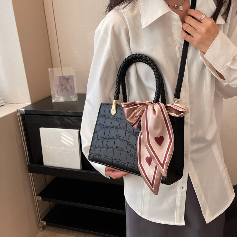 Geantă de mireasă - PU, stil urban minimalist, Geantă pătrată, formă pătrată orizontală, închidere cu fermoar