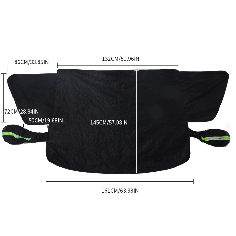 Universaalne auto esiklaasi lume kate, PVC materjal, teleskoopiline paigaldus, lihtne stiil, mudel YD-23D001