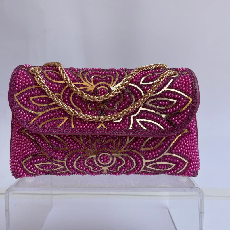 Geantă de umăr în stil Chanel, cu cristale, material PU, căptușeală din nylon, închidere cu capac, buzunar intern