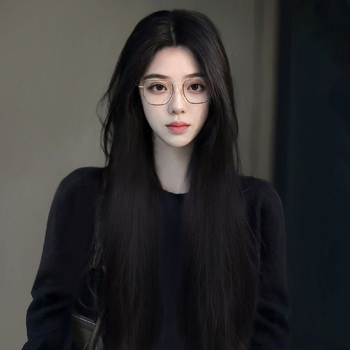 Baifumi περούκα, μακριά ίσια μαλλιά με μεσαία φράντζα, ίνες υψηλής θερμοκρασίας, μοντέλο 010, προέλευση Jiangxi