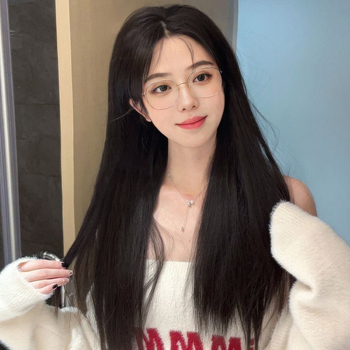 Baifumi περούκα, μακριά ίσια μαλλιά με μεσαία φράντζα, ίνες υψηλής θερμοκρασίας, μοντέλο 010, προέλευση Jiangxi