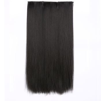 Перука – комплект от три части с пухкави вълни, дълга къдрава и права коса, термоустойчиви влакна, подходяща за всички тонове кожа