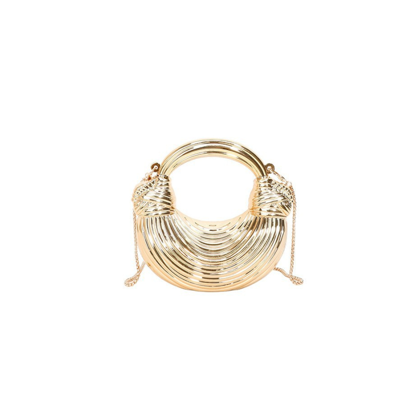 Õhtune klutch-kott, dumpling–crescent kuju, ABS-korpus, magnetlukk, peidetud tõmblukuga tasku, sisemus sünteetilise naha vooder