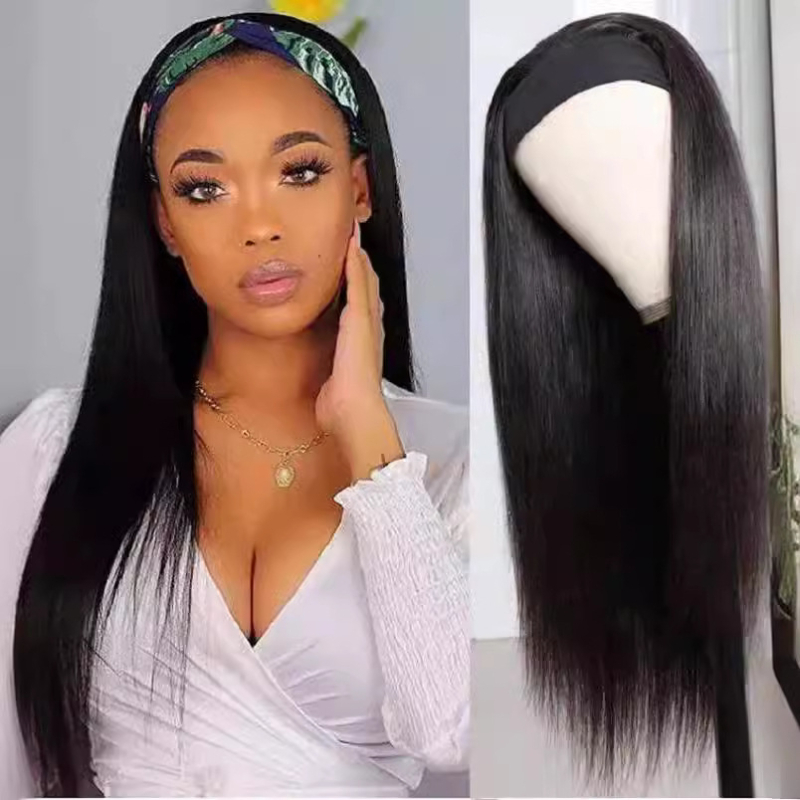 Peakattega parukas – star fashion stiil, Carrie bränd, model Hair Band Long Straight Hair, kõrge temperatuuriga kiud