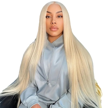 Перука с предна дантела – дълга права коса, екзотичен стил, термоустойчива нишка, естествен изглед, челки: могат да се подравнят или наклонени