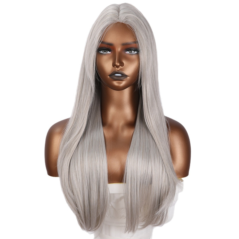 Perika s dugim ravnim pramenovima, japanska svila, model SM014, mehanizam, jednostavna za nošenje, svakodnevna upotreba