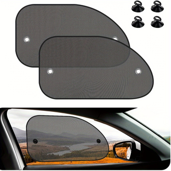 Auto päikesekaitse võrk ees- ja tagaakende jaoks, kinnitus imemisnupuga, universaalne sobivus, lihtne stiil