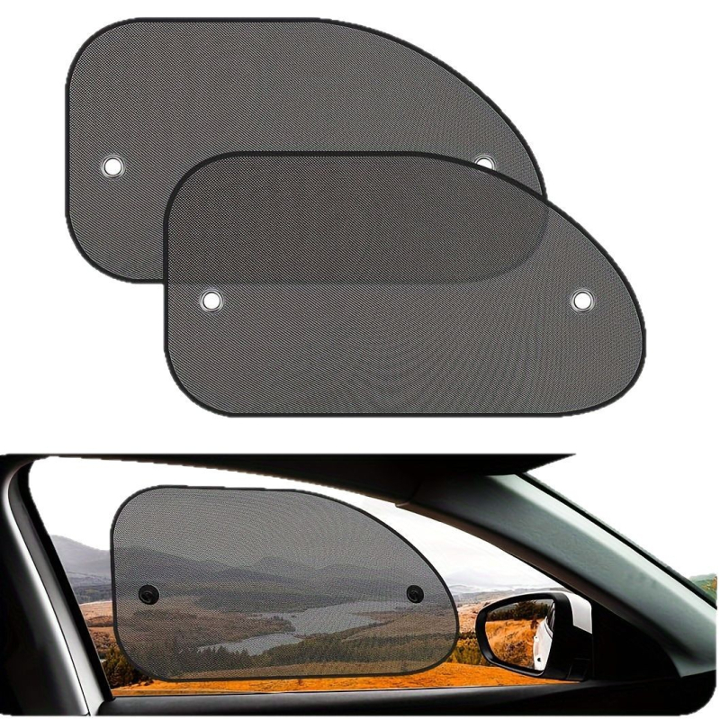 Auto päikesekaitse võrk ees- ja tagaakende jaoks, kinnitus imemisnupuga, universaalne sobivus, lihtne stiil