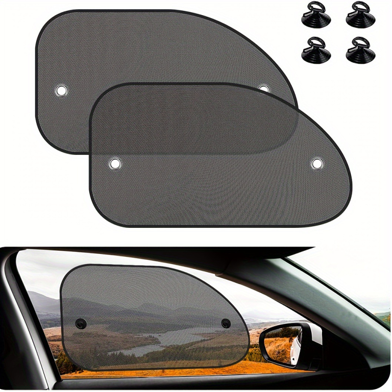 Auto päikesekaitse võrk ees- ja tagaakende jaoks, kinnitus imemisnupuga, universaalne sobivus, lihtne stiil