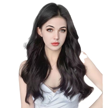 Parukas: pikkade lokkidega juuksed, U-kujuline sisselõige, Korea stiilis, kuumakindlad sünteetilised kiud, mudel 462