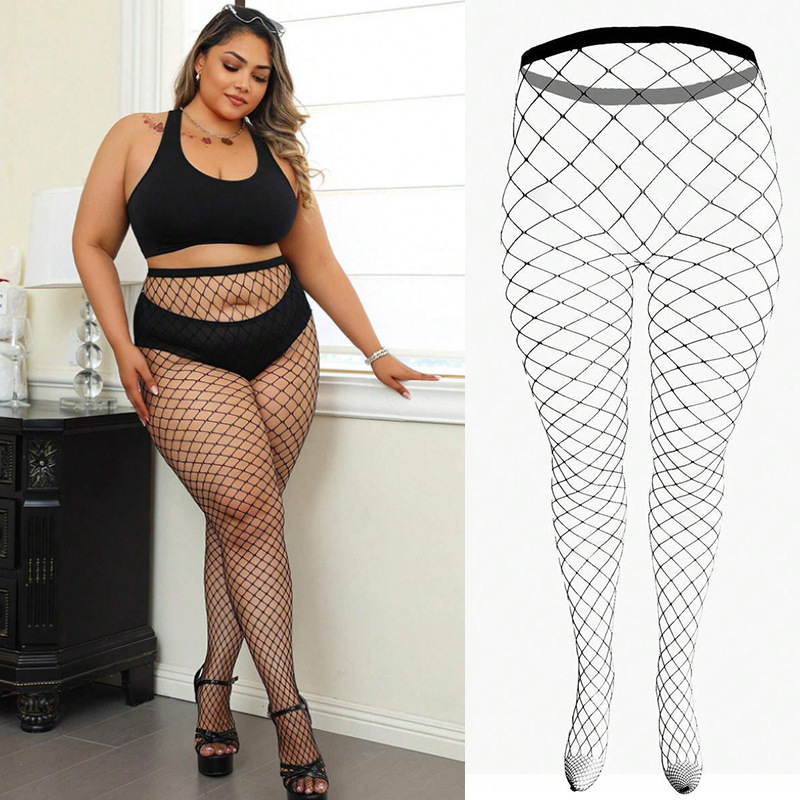 Naiste võrgusilma pantyhose, ultraõhukesed, jalad kaasas, 80-90% elastaan, core-spun lõng